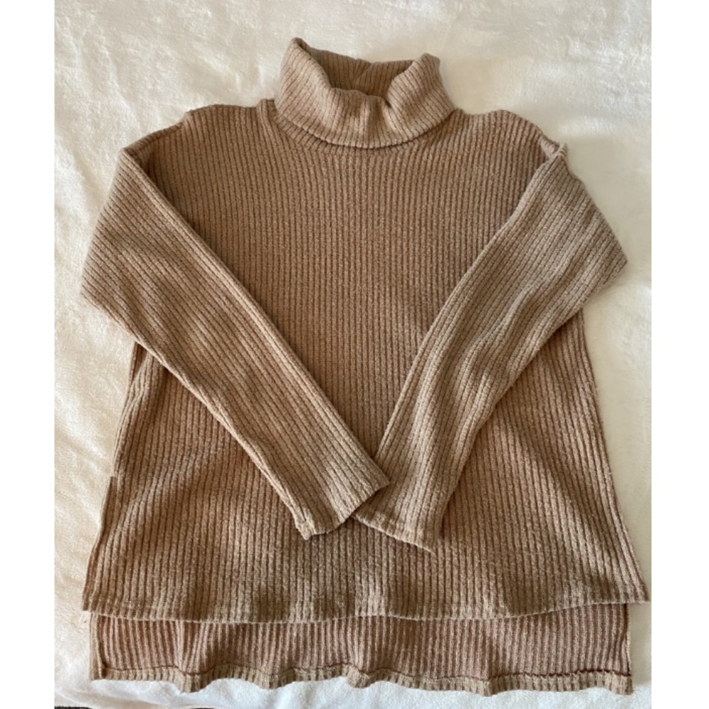 Tan turtleneck